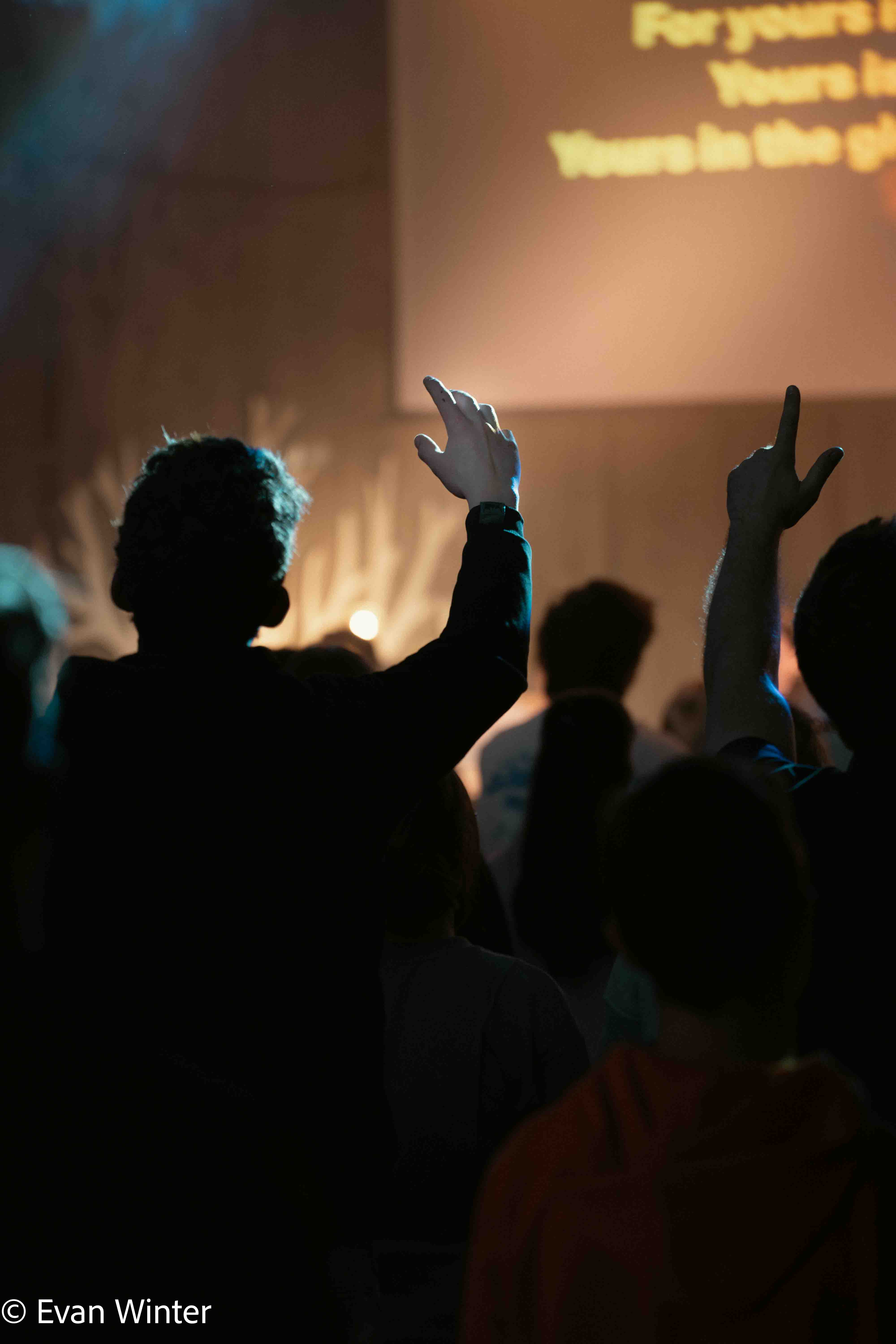 Konzertmoment mit Spotlights